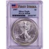 Image 1 : 1997 $1 American Silver Eagle Coin PCGS MS68 First Strike