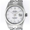Image 2 : Rolex Mens Stainless Mother Of Pearl Diamond Datejust Wristwatch