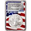 Image 1 : 2021(S) Type 1 $1 American Silver Eagle Coin NGC MS70 FDI San Francisco Flag Core