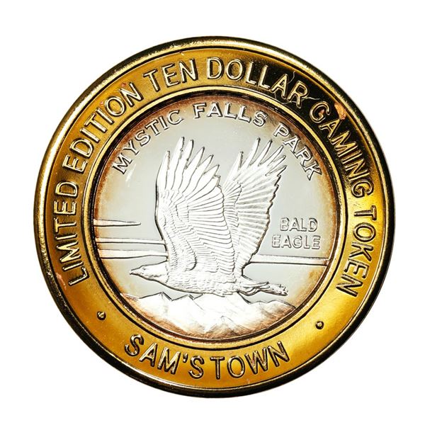 .999 Fine Silver Sam's Town Casino Las Vegas $10 Limited Edition Gaming Token