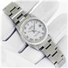 Image 2 : Rolex Ladies Midsize Stainless Steel White Roman Datejust Wristwatch With Box