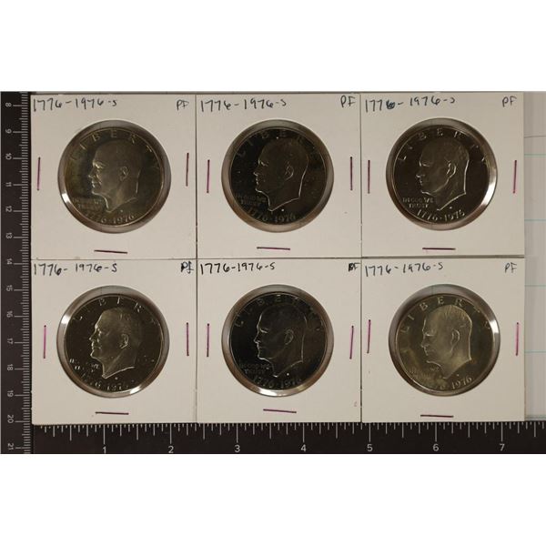 6-1776-1976-S PROOF IKE DOLLARS