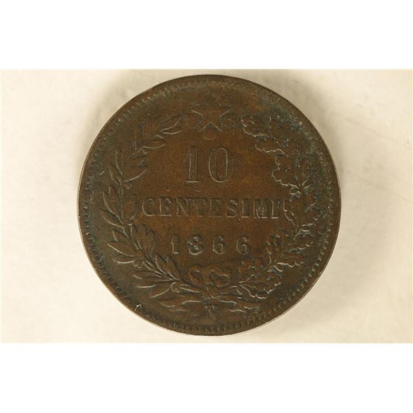 1866 ITALY 10 CENTISMI