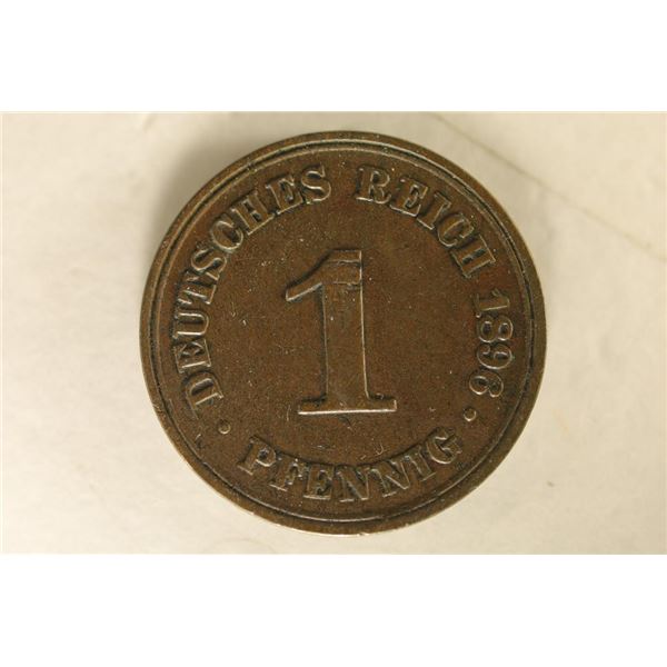 1896-A GERMAN 1 PFENNIGS