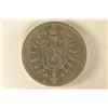 Image 2 : 1873-D GERMAN SILVER 1 MARK .1606 OZ. ASW