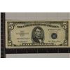 Image 1 : 1953 US $5 SILVER CERTIFICATE CRISP VERY SMALL