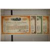 Image 3 : 4 ASSORTED VINTAGE RAILROAD STOCK CERTIFICATES