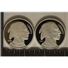 Image 1 : 2 PROOF REPLICAS OF 2006 & 2007 US BUFFALO