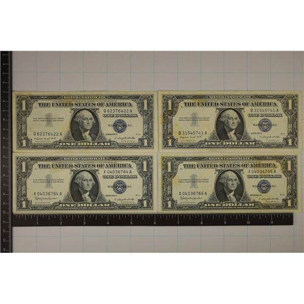 2-1957-A & 2-1957-B US $1 SILVER CERTIFICATES