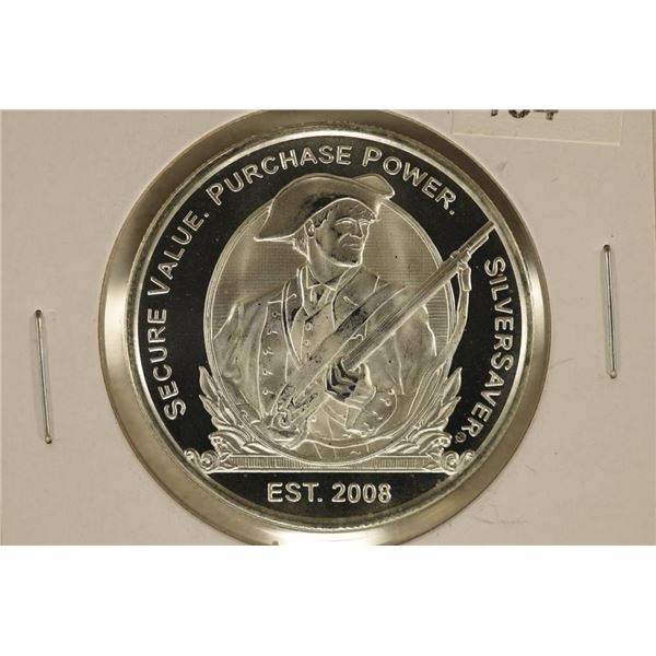 1 TROY OZ .999 FINE SILVER PROOF ROUND MASS METAL
