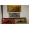 Image 2 : 3-REPLICA 24KT GOLD FOIL US $100 BILLS CRISP UNC