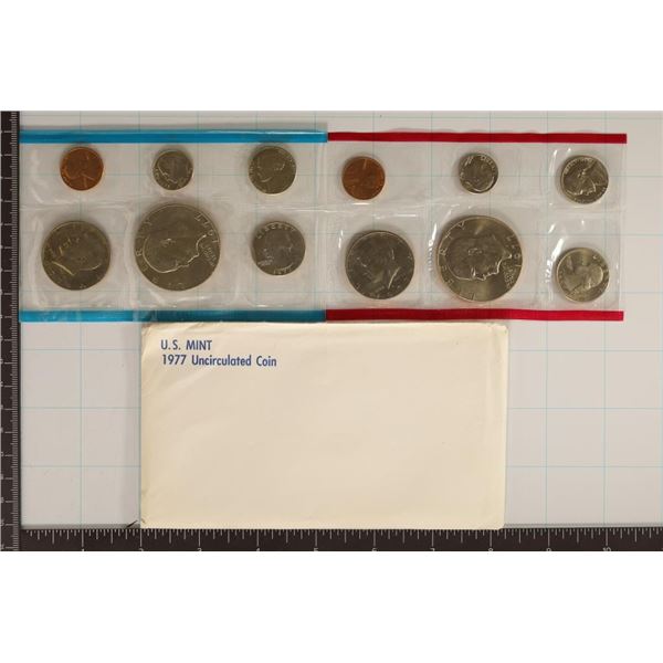 1977 US MINT SET (UNC) P/D (WITH ENVELOPE)