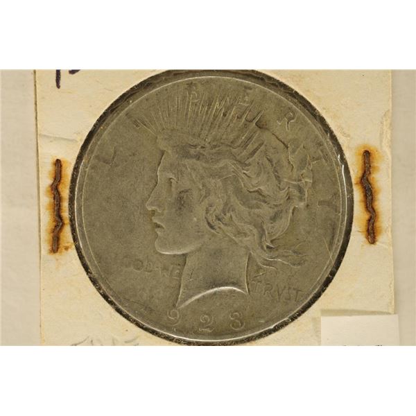 1923-D PEACE SILVER DOLLAR