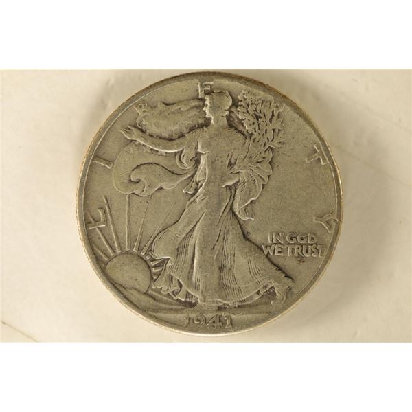 1941 SILVER WALKING LIBERTY HALF DOLLAR