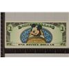 Image 2 : 2014-ONE DISNEY DOLLAR CRISP UNC COLORIZED BILL