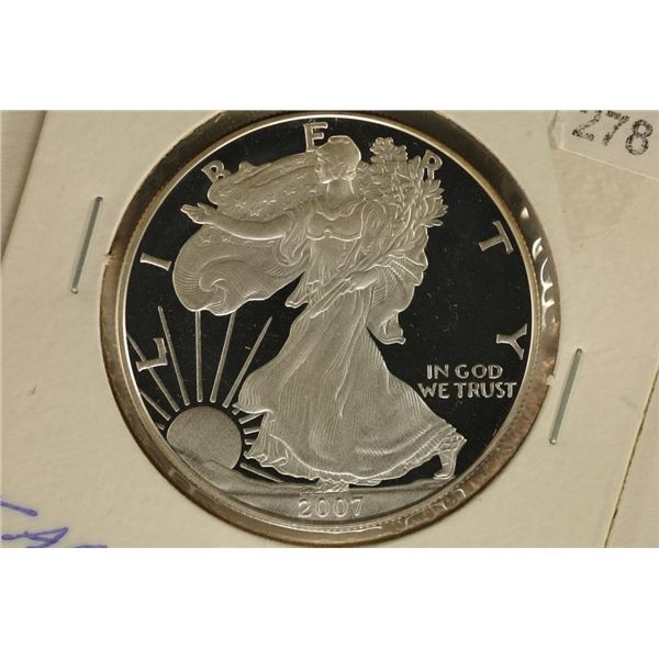 2007-W PROOF AMERICAN SILVER EAGLE