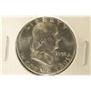 Image 1 : 1955 SILVER RANKLIN HALF DOLLAR. BRILLIANT UNC