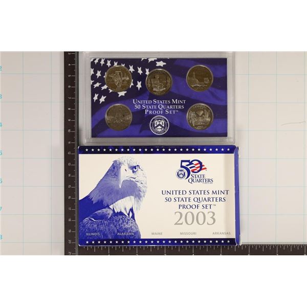 2003 US 50 STATE QUARTERS PROOF SET