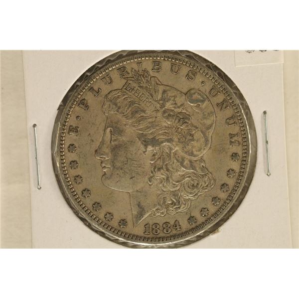 1884-S MORGAN SILVER DOLLAR