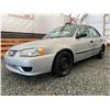 Image 2 : A5 --  2002 TOYOTA COROLLA CE SEDAN, SILVER, 291,151 KMS