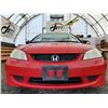 Image 11 : A3 --  2004 HONDA CIVIC DX , Red, 214544 KM   "NO RESERVE"