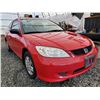 Image 16 : A3 --  2004 HONDA CIVIC DX , Red, 214544 KM   "NO RESERVE"