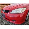 Image 59 : A3 --  2004 HONDA CIVIC DX , Red, 214544 KM   "NO RESERVE"