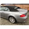 Image 26 : A1 --  2004 BMW 654CI CONVERTIBLE, Grey, 117237 KM -  "No Reserve"