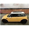 Image 25 : A3 --  2007 MINI COPPER HATCHBACK, Yellow, 125654 KMS "NO RESERVE"