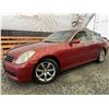 Image 1 : B6 --  2006 INFINITI G35 AWD, Red, 188901 KM
