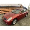 Image 4 : B6 --  2006 INFINITI G35 AWD, Red, 188901 KM