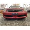 Image 5 : B6 --  2006 INFINITI G35 AWD, Red, 188901 KM