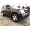 Image 8 : F6M --  2011 NISSAN PATHFINDER S 4X4, Black, 139129 KM