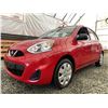 Image 2 : A2 --  2015 NISSAN MICRA HATCHBACK, RED, 29,652 KMS  "NO RESERVE"