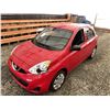 Image 4 : A2 --  2015 NISSAN MICRA HATCHBACK, RED, 29,652 KMS  "NO RESERVE"