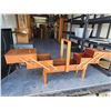 Image 2 : 805 -- VINTAGE HARDWOOD SEWING BOX/ STORAGE CONTAINER