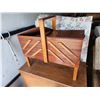 Image 3 : 805 -- VINTAGE HARDWOOD SEWING BOX/ STORAGE CONTAINER