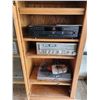 Image 2 : 806 -- STEREO SYSTEM, STAND, AMP, SPEAKERS, TURNTABLE, CD PLAYER.