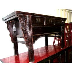 Chinese sideboard with 2 doors- 33-1/2" H, 26" D, 62" W (300)