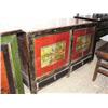 Image 1 : 2-door hand-painted with landscape scene with 2 drawers sideboard- 34" H, 24" D, 56" W (300)