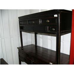 Black sideboard with drawers- 33-1/" H, 21-1/4" D, 49-1/2" W (300)