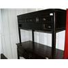 Image 1 : Black sideboard with drawers- 33-1/" H, 21-1/4" D, 49-1/2" W (300)