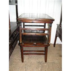 Pair of coffee tables- one is 23" H, 26-3/4" D, 44" W; other is 22-3/4" H, 28-1/2" D, 39" W (300)