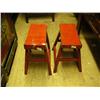 Image 1 : Set of 2 stools- 20-1/2" & 19-1/4" H (300)