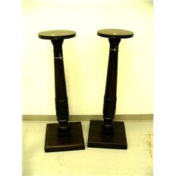 Pair of plant stands- each is 3' 7-1/4" H, 12" diameter (1)