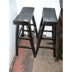 Set of 2 stools- 31-3/4" & 31" H (300)