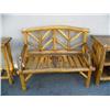 Image 1 : Log style bench with back rest- 50" W (1)