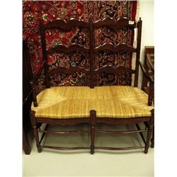 Bench with wicker seating- 41-1/2" W (1)