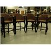 Image 1 : Lot of 4 bar stools- each approx. 46" H (1)