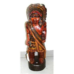 Cigar store Indian with hatchet- 2' 8" tall (1)